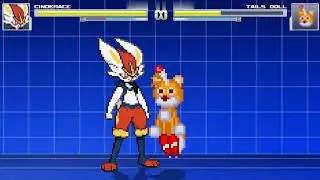 Mugen Vore: Cinderace vs Tails Doll