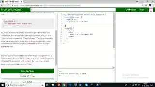 freecodecamp- React Create a Stateful Component-solution
