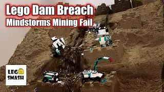 LEGO DAM BREACH | Mindstorms Mining Fail | Mindstorms Robot Inventor 51515 & Mini Robots 40413
