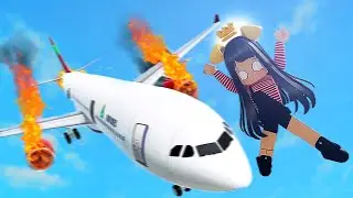 I Survive a Plane Crash on Berry Avenue Roblox!