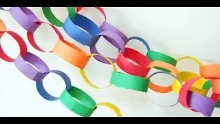 How to make Easy Paper Chains- Paper Decorations |DIY|- HD