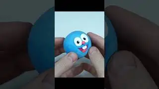 Смешарик КРОШ из пластилина.  