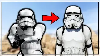 Star Wars Battlefront 2 Classic Stormtroopers Mod 2005 vs 2021