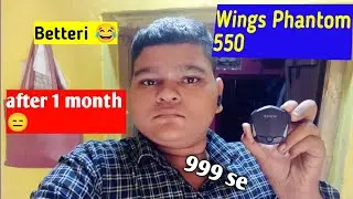 wings Phantom 550 air bods | 50 Ms geming tws | 1000 ke andar tws #Tws #WingsMan