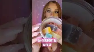 Edible Lunar Crystals 🔮🍬 #silkygem #ediblecrystals #asmr #mukbang #relaxing #tingles