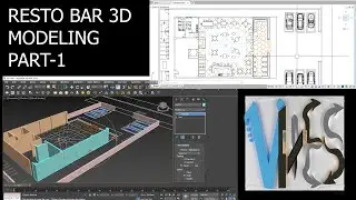Resto bar 3d modeling part-1