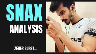 SNAX Analysis • SENSITIVITY | CONTROLS • DROP | ROTATION • BGMI