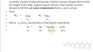 Determine Surface tension By Drop count method using Stalagmometer Physical Pharmaceutics B Pham