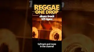 Reggae one drop drum track -  125 bpm #backingtrack #drums  #reggae