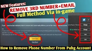 Unlinking Tools Upgrade Remove 3rd Number & Email in 24h via in-game | How to remove 3rd Linked both