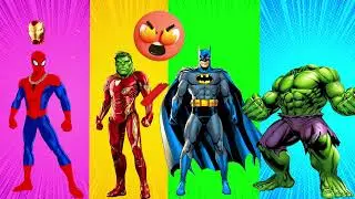 Spider man  Batman Galactus Infinity Gauntlet Hulk Iron Man Identify The Superhero