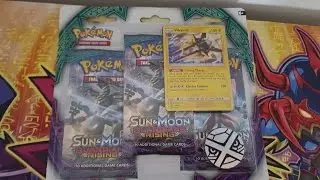 Pokemon Sun and Moon Guardians Rising Vikavolt 3 Pack Blister Opening