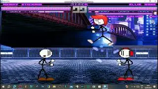MUGEN Battle RKDM 72 Henry Stickmin Vs Ellie Rose And Charles Calvin