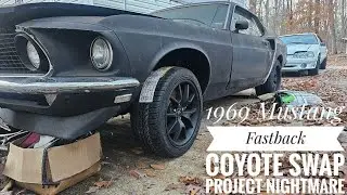 1969 mustang Coyote swap valve cover mod