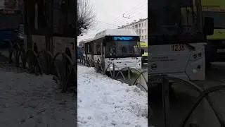 Автобус ЛиАЗ-5292.67(CNG) борт.номер 1238 маршрут 13.Снято совместно с @vladtrains183 #shorts