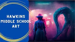 Hawkins Middle School Art: Stranger Things Interpretation with Music from Upside Down