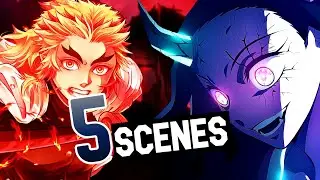 LES 5 MEILLEURS SCÈNES DANS DEMON SLAYER !