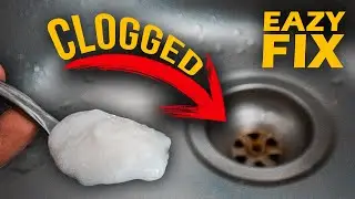 Unclog a bathtub or Kitchen Sink in seconds! Easy Fix to Clogged Sink