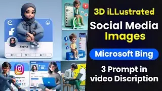 How to Create Social Media 3D AI Images with Bing | Trending Social Media Images