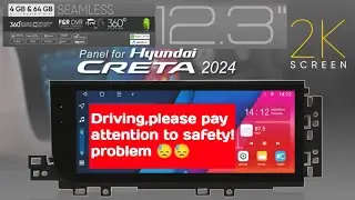 Hyundai #Creta (2024+) #12.3 Inch Android Stereo | Driving,please pay attention to safety! problem