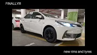 new rims & tyres for the Corolla