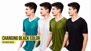 Turn Black into Any Color in Photoshop