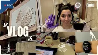 saçımı mora boyuyorum💁🏻‍♀️· Hacettepe Tıp Kampüsünde Benimle Bir Gün · kütüp,spor,bol sohbet #vlog