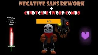 Negative Sans Rework! + Candy Cane Sword Combo! | Roblox Undertale Judgement Day