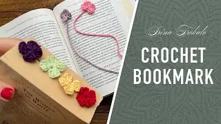 The Easiest Crochet Flower BOOKMARK 🌸💜
