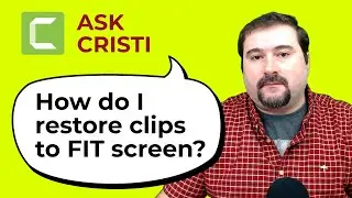 How to restore video to 100% after zooming in | Camtasia Q&A 001