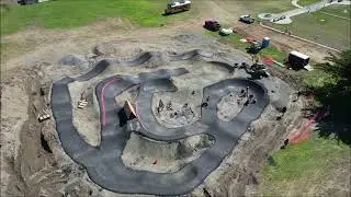 Crescent City Ca  bicycle pump track progress Aug 26th 2024