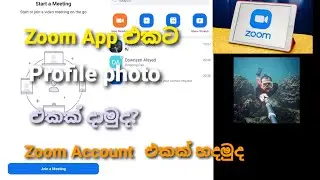 How To Add  Profile Picture on Zoom app Sinhala