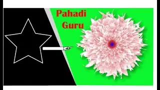How To Create Beautiful Floral Vector in Illustrator Using Blend Tool #PAHADIGURU
