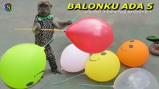 BALONKU ADA LIMA versi TOPENG MONYET ~ MONKEY Attraction By BALLOONS