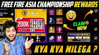 Free Fire Asia Championship 2021 Rewards | Free Fire Asia Championship Redeem Code | FF 28 November