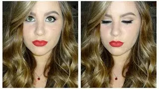 Classic Red Lips Look
