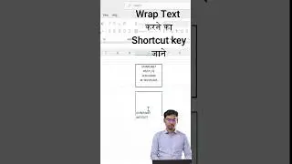 wrap text shortcut key | Break cell in excel