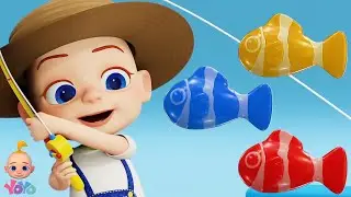 Colores en el Agua Pesca y Diversión para Niños con Más Canciones Infantiles
