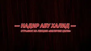 ...ВОИСТИНУ, ВЫ СОВЕРШАЕТЕ ГРЕХИ ДНЁМ И НОЧЬЮ, А Я ПРОЩАЮ ВСЕ ГРЕХИ...  [Надир абу Халид]