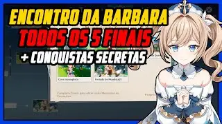 BARBARA HANGOUT EVENT ALL FINALS + SECRET ACHIEVEMENT | GENSHIN IMPACT
