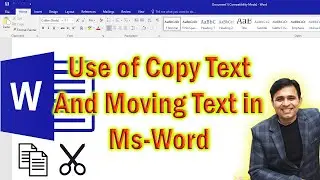 What is the difference between copy and cut in MS Word? (MS-Word Tutorial - 7)