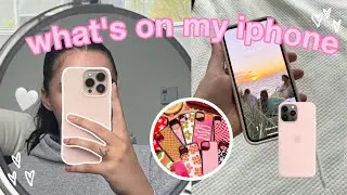 WHAT'S ON MY IPHONE 13 PRO 🌸 apps, organization & wallpapers