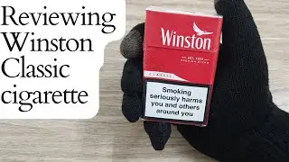 Smoking a Winston  cigarette Classic-  Review