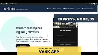 VankApp | Bank app with ExpressJS, NodeJS and more! | Personal Project #1