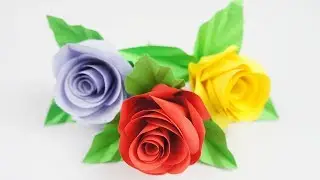DIY Very Easy Paper Rose  - TCraft