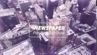 Newspaper Parallax Slideshow After Effects Template
