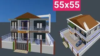 house planning best 3D design 55x55