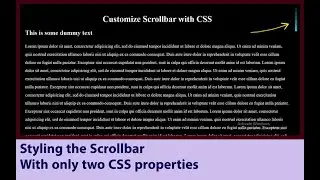 How To Create Custom Scrollbar Using CSS | Styling Scrollbar