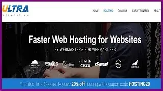 20% OFF Shared Ultra Web Hosting