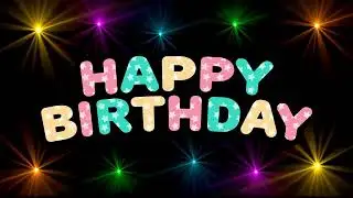 Happy Birthday Banner with Lights